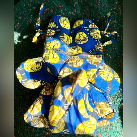 ‼️RARE‼️???NWOT?Botswana Made Patchwork Elephant Backpack main image 8
